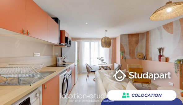 Colocation tudiante Studio à Lyon 7me arrondissement (69007)