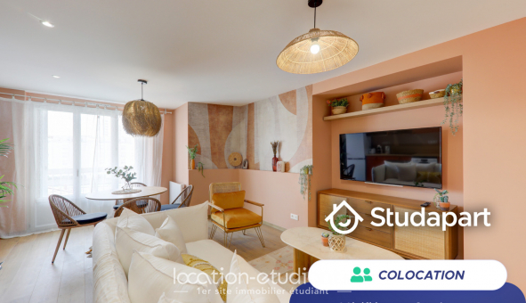Colocation tudiante Studio à Lyon 7me arrondissement (69007)