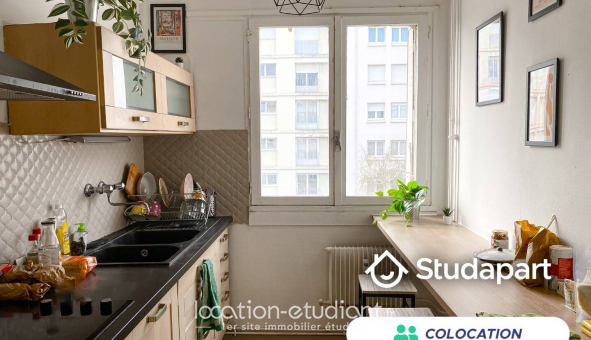 Colocation tudiante Studio à Lyon 7me arrondissement (69007)