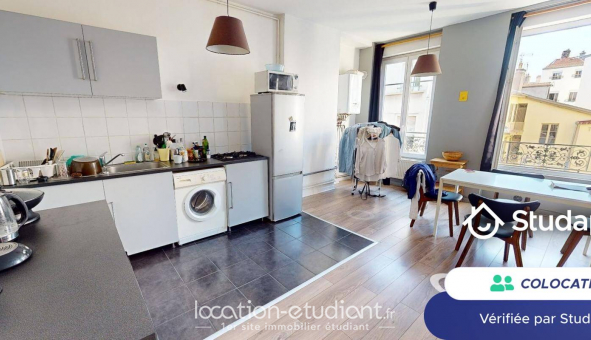 Colocation tudiante Studio à Lyon 7me arrondissement (69007)