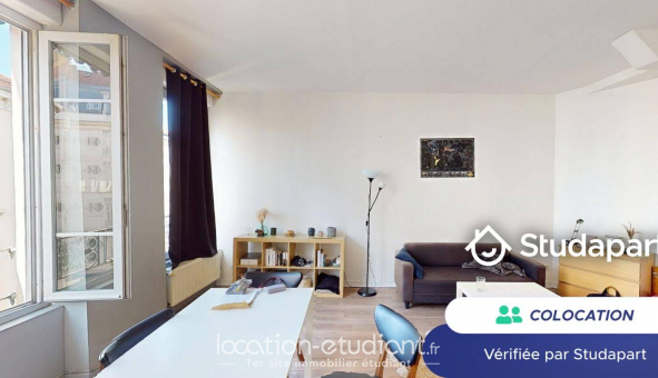 Colocation tudiante Studio à Lyon 7me arrondissement (69007)