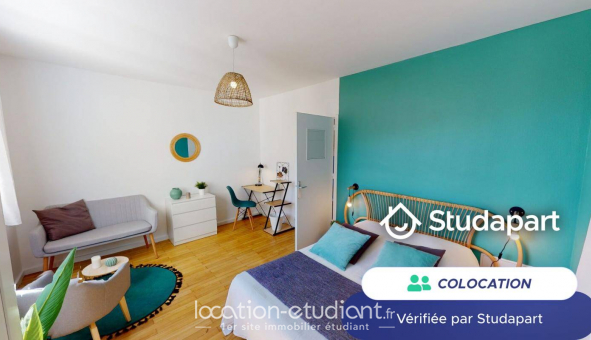 Colocation tudiante Studio à Lyon 7me arrondissement (69007)