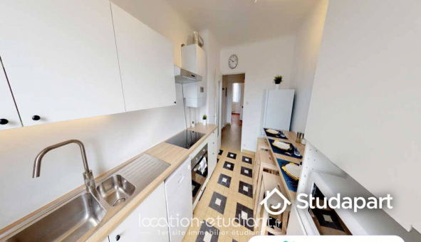 Colocation �tudiante Studio &agrave; Lyon 7�me arrondissement (69007)