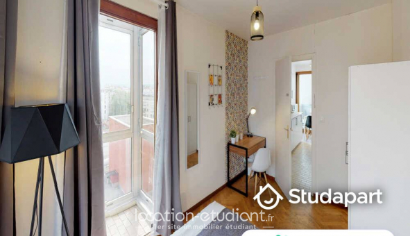 Colocation �tudiante Studio &agrave; Lyon 7�me arrondissement (69007)