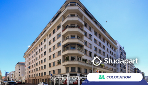 Colocation �tudiante T4 &agrave; Lyon 7�me arrondissement (69007)