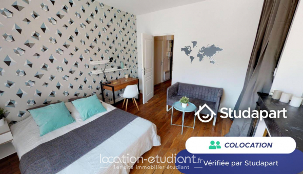 Colocation tudiante Studio à Lyon 7me arrondissement (69007)