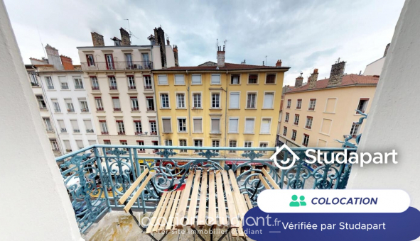 Colocation tudiante Studio à Lyon 7me arrondissement (69007)