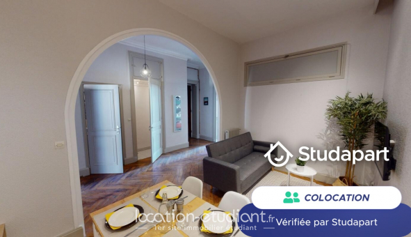Colocation tudiante Studio à Lyon 7me arrondissement (69007)