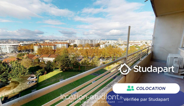 Colocation tudiante Studio à Lyon 8me arrondissement (69008)