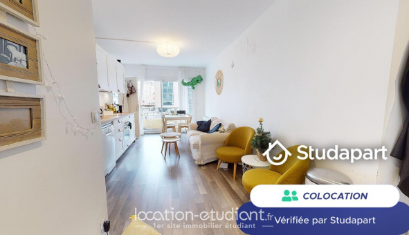 Colocation tudiante Studio à Lyon 8me arrondissement (69008)