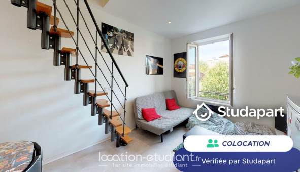 Colocation tudiante Studio à Lyon 8me arrondissement (69008)