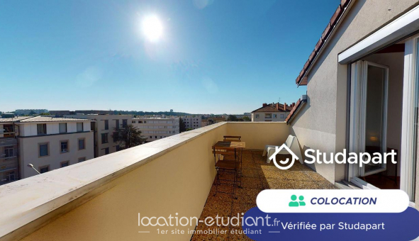 Colocation tudiante Studio à Lyon 8me arrondissement (69008)