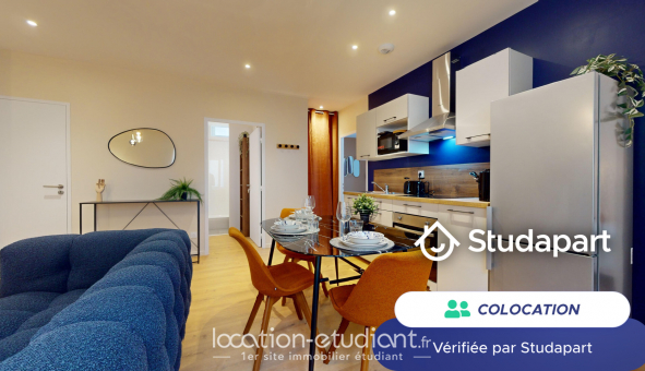 Colocation �tudiante Studio &agrave; Lyon 8�me arrondissement (69008)