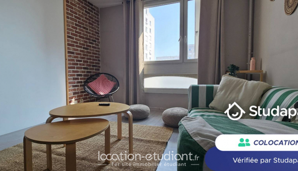 Colocation tudiante Studio à Lyon 8me arrondissement (69008)