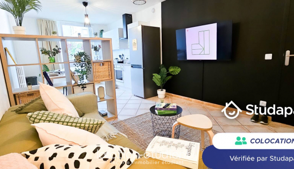 Colocation �tudiante Studio &agrave; Lyon 8�me arrondissement (69008)