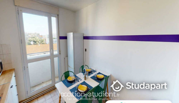Colocation �tudiante Studio &agrave; Lyon 8�me arrondissement (69008)