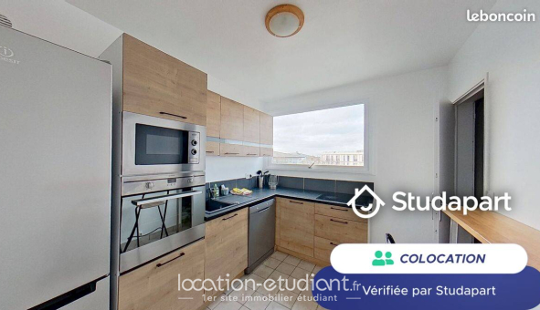 Colocation étudiante Studio &agrave; Mantes la Ville (78200)