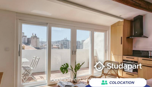 Colocation �tudiante Studio &agrave; Marseille 01er arrondissement (13001)