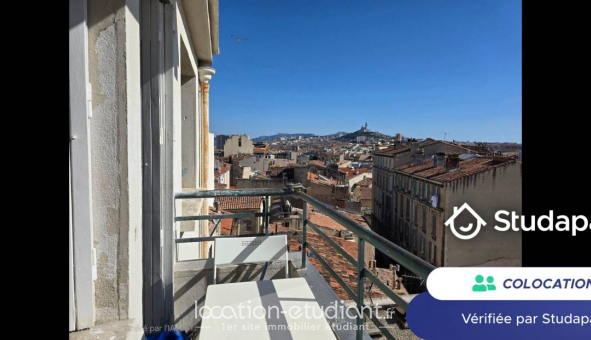 Colocation �tudiante Studio &agrave; Marseille 02�me arrondissement (13002)