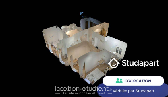 Colocation �tudiante Studio &agrave; Marseille 02�me arrondissement (13002)