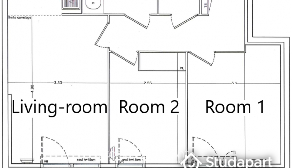 Colocation �tudiante T3 &agrave; Massy (91300)