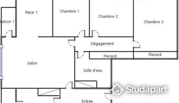 Colocation étudiante T5 &agrave; Mérignac (33700)