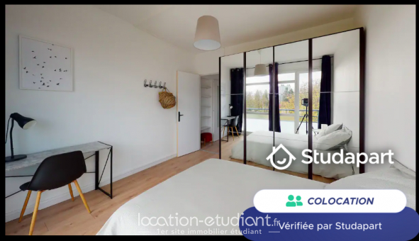 Colocation �tudiante Studio &agrave; Mont Saint Aignan (76130)