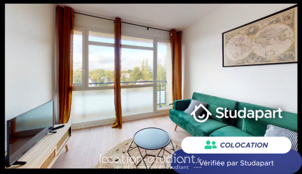 Colocation �tudiante Studio &agrave; Mont Saint Aignan (76130)