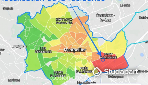 Colocation �tudiante Studio &agrave; Montpellier (34080)