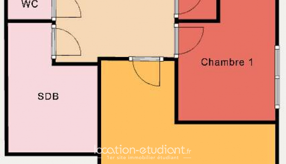 Colocation tudiante Studio à Montreuil (93100)