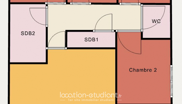 Colocation tudiante Studio à Montreuil (93100)
