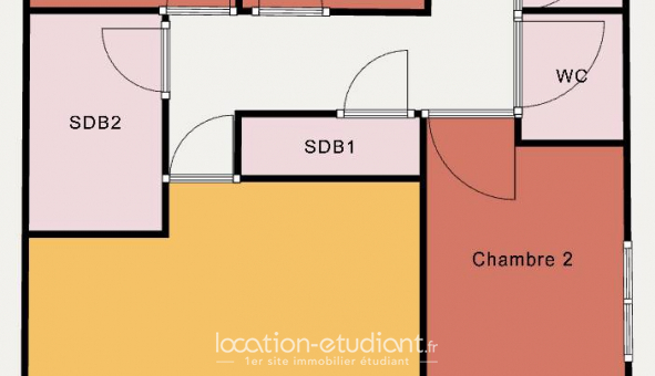 Colocation étudiante Studio à Montreuil (93100)