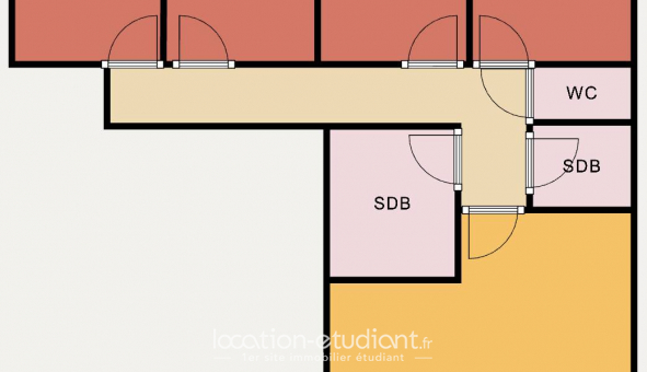 Colocation tudiante Studio à Montreuil (93100)