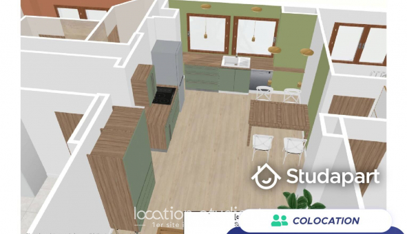 Colocation tudiante Studio à Nancy (54100)