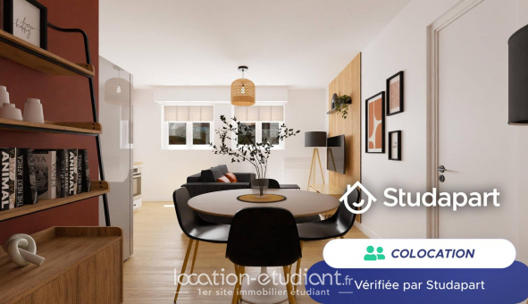 Colocation �tudiante Studio &agrave; Nancy (54100)