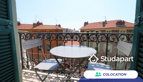 Colocation étudiante Studio à Nice (06100)