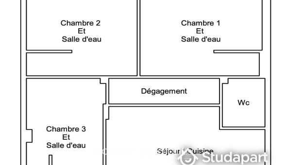 Colocation étudiante Studio &agrave; Nice (06100)
