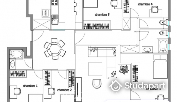 Colocation tudiante Studio à Orvault (44700)