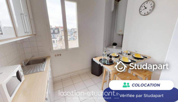 Colocation tudiante Studio à Paris 04me arrondissement (75004)