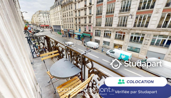 Colocation tudiante Studio à Paris 10me arrondissement (75010)