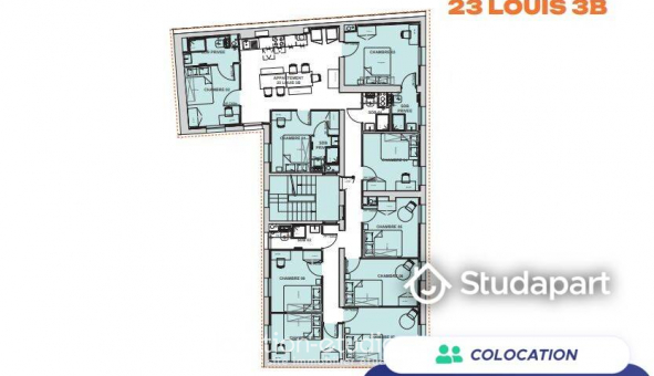 Colocation tudiante Studio à Paris 10me arrondissement (75010)