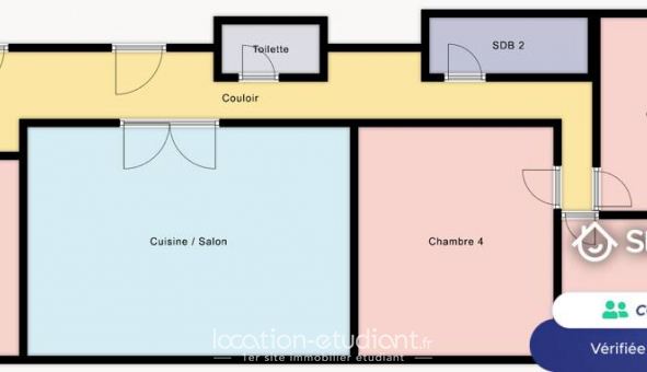 Colocation tudiante Studio à Paris 12me arrondissement (75012)