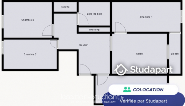 Colocation �tudiante Studio &agrave; Paris 12�me arrondissement (75012)