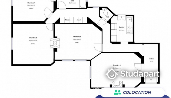 Colocation tudiante Studio à Paris 12me arrondissement (75012)