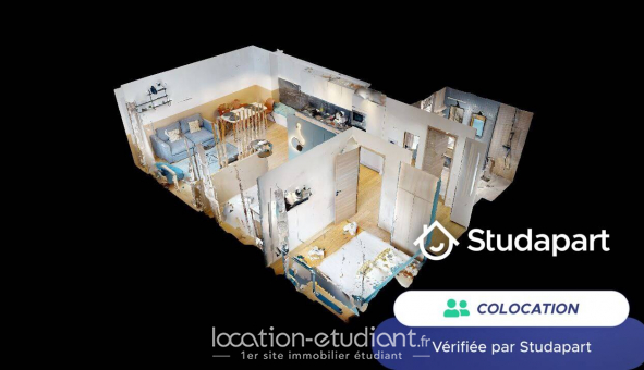 Colocation tudiante Studio à Paris 13me arrondissement (75013)