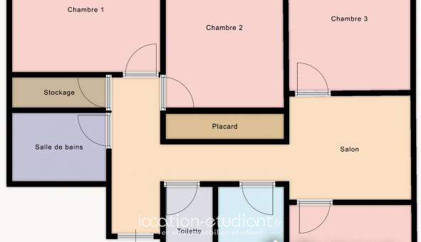 Colocation �tudiante Studio &agrave; Paris 13�me arrondissement (75013)