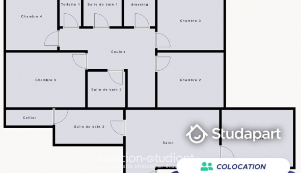 Colocation tudiante Studio à Paris 15me arrondissement (75015)