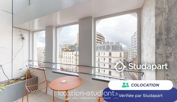 Colocation étudiante Studio &agrave; Paris 15ème arrondissement (75015)