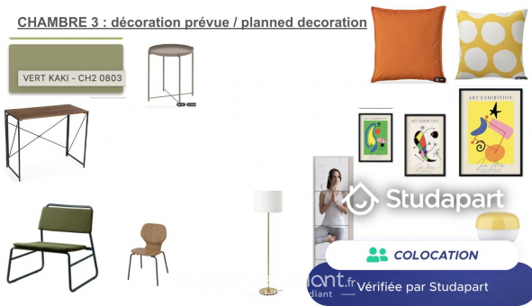 Colocation tudiante Studio à Paris 15me arrondissement (75015)