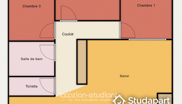 Colocation �tudiante Studio &agrave; Paris 16�me arrondissement (75016)